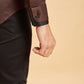 Brunette Pattern Designer Men's Shirt by Hilo Design