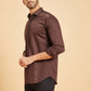 Brunette Pattern Designer Men's Shirt by Hilo Design