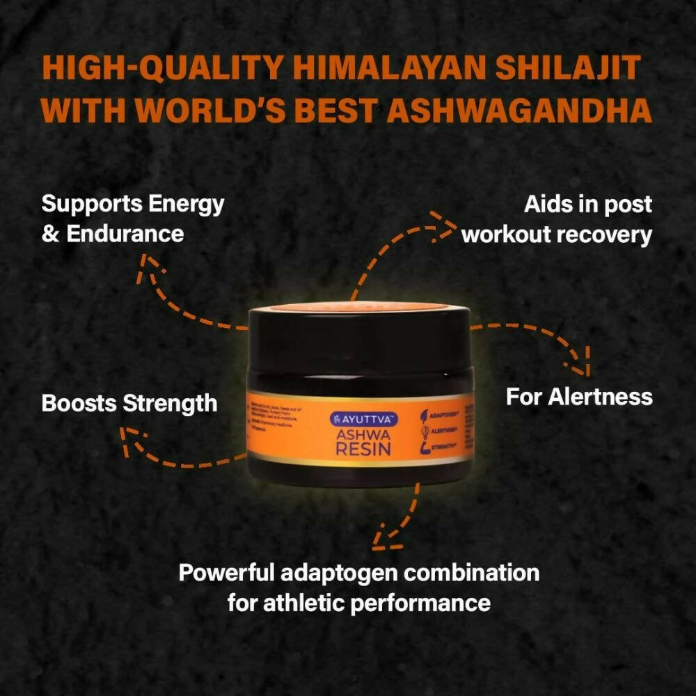 Ayuttva Ashwa Resin With Sj & KSM-66 Ashwagandha - Swadesiicart
