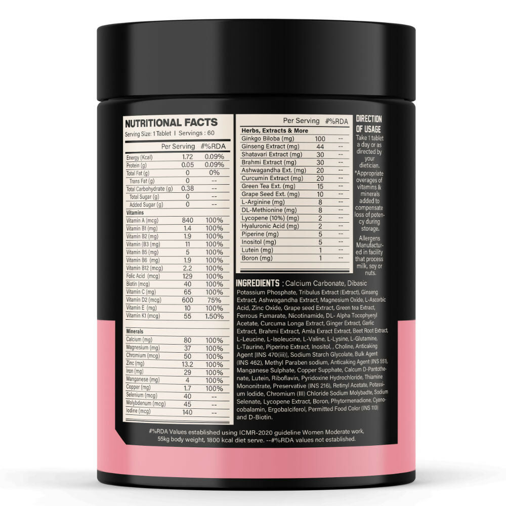 MyFitFuel Women Advance Daily Essential Multivitamin Capsules | Swadesiicart