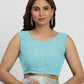Shree Shyam Fashion Linen Cotton Sky Blue Saree