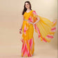 Women's Partywear Designer Yellow Georgette Fancy Saree - Dyuti | Swadesiicart