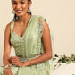 House of Panchhi Lime Green Net Sequins and Zarkan embroidery Lehenga choli & Dupatta | Swadesiicart