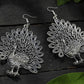 Mominos Fashion Johar Kamal Oxidised Peacock Design Earrings - Mominos Fashion