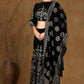 Juniper Women Black Velvet Printed Flared Lehenga Choli Sets | Swadesiicart