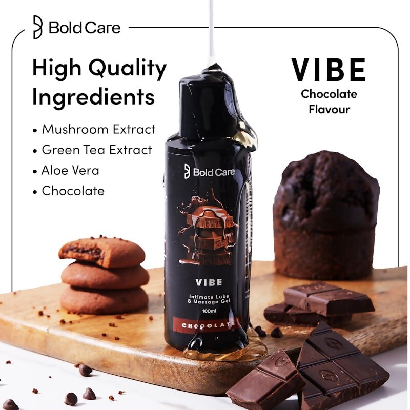 Bold Care Vibe Chocolate Flavor Massage Gel - Swadesiicart