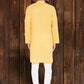 Even Apparels Pure Cotton Yellow Kurta - Yellow | Swadesiicart