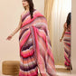 Pink Georgette Designer Printed Ready To Wear Saree - Ibiza | Swadesiicart
