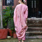 Vaasva Women's Tissue Silk Emboidered Suit Set With Solid Pant & Solid Embroidered Dupatta | Swadesiicart