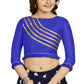Aastha Fashion Women's Blue Art Silk Designer Party Wear Readymade Blouse