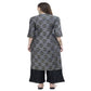 Lagi Women's Black Rayon Straight Printed Kurta & Palazzo (MRP102) | Swadesiicart
