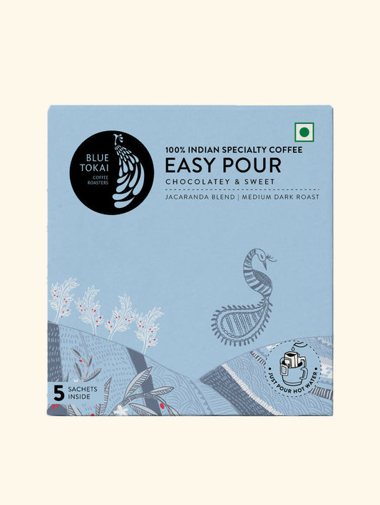 Blue Tokai Jacaranda Blend Medium Dark Roast Easy Pour Sachets - Blue Tokai