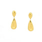 Golden Drop Earrings - Ruby Raang | Swadesiicart