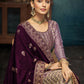 Anaita Light Purple Premium Embroidered with servos waki diamond Vichitra Silk Stitched Salwar Suit