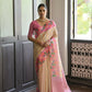 Vishnu Weaves Women's Pink Banarasi Silk Saree with Blouse - Swadesiicart