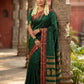 Anaita D Green Silk Woven Saree With Blouse