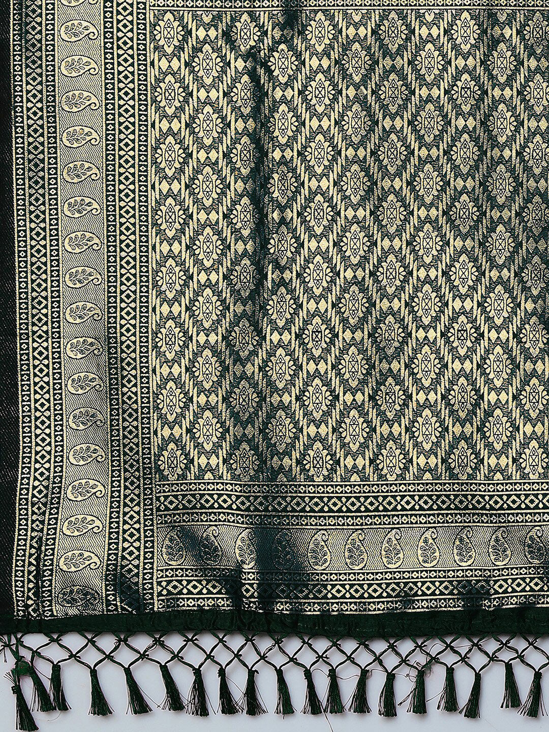 Mitera Ethnic Motifs Woven Design Zari Silk Blend Banarasi Saree | Swadesiicart