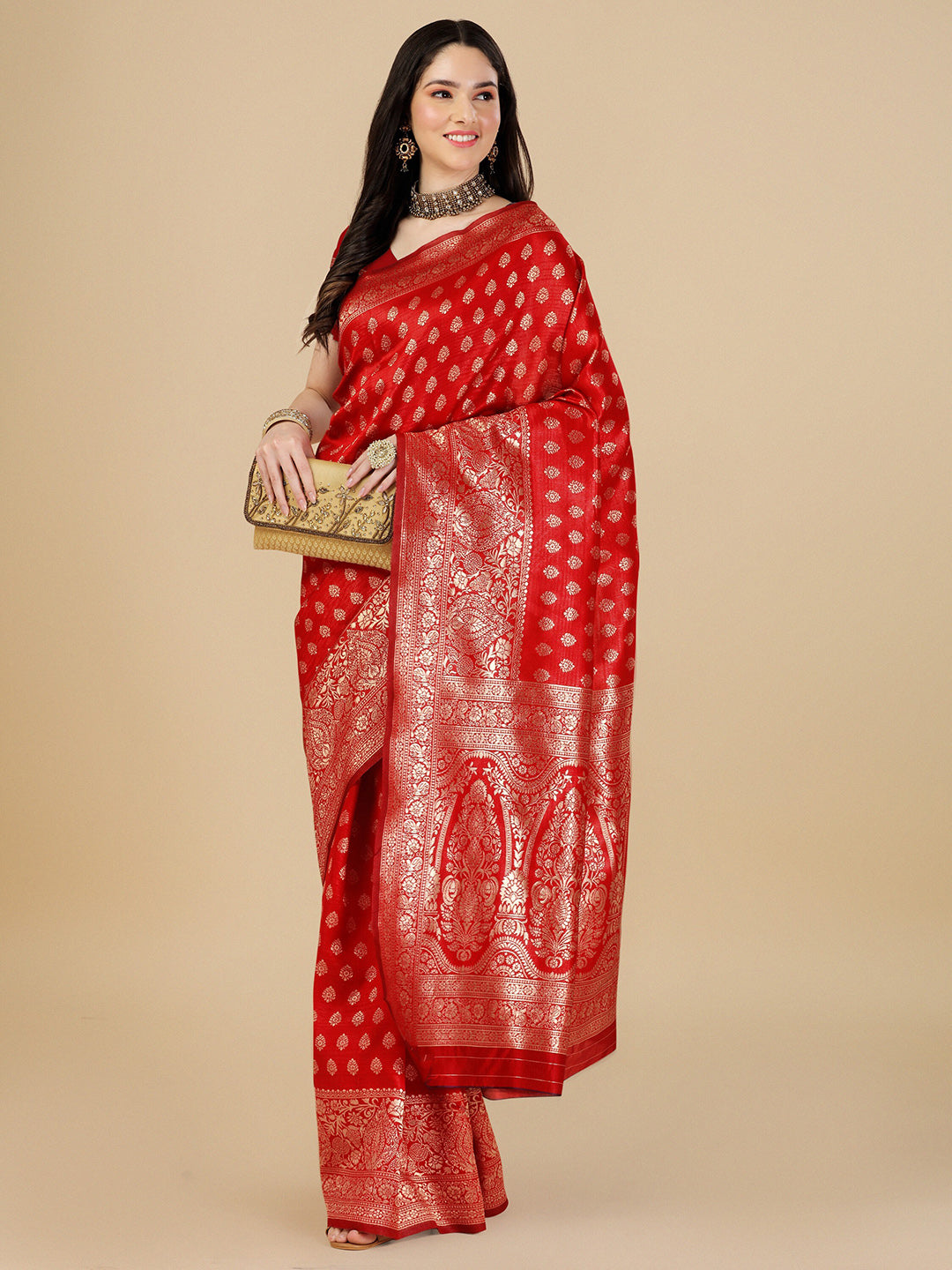 Kalini Woven Design Zari Art Silk Banarasi Saree | Swadesiicart