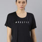 MKH Typography Printed Round Neck Crop Sports T-shirt - Swadesiicart