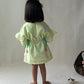 ArthLife Yellow Donuts Embroidered Dress