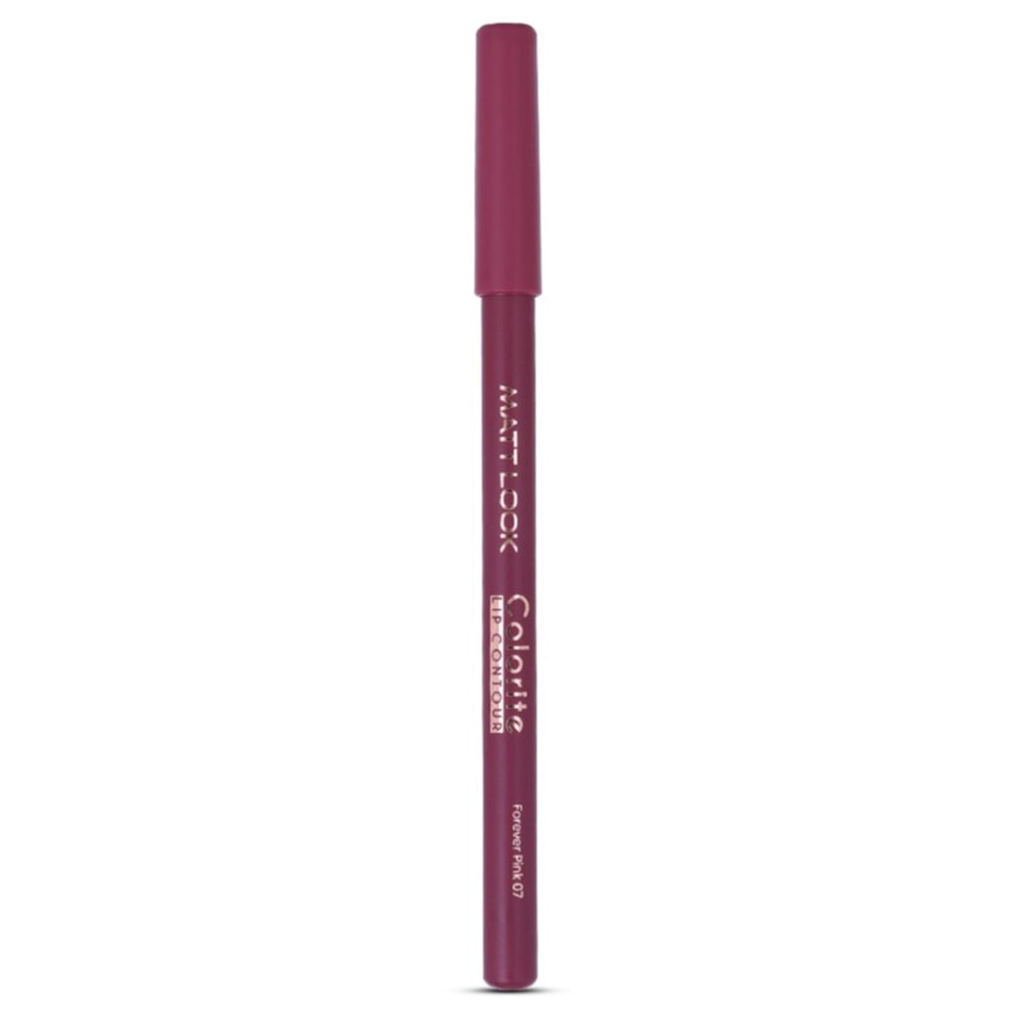 Matt Look Colorite Lip Contour Professional Matte Lip Color Pencil - Foreverpink 07 - Swadesiicart