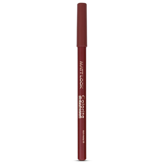 Matt Look Colorite Lip Contour Professional Matte Lip Color Pencil - Rich Ruby 16 - Swadesiicart