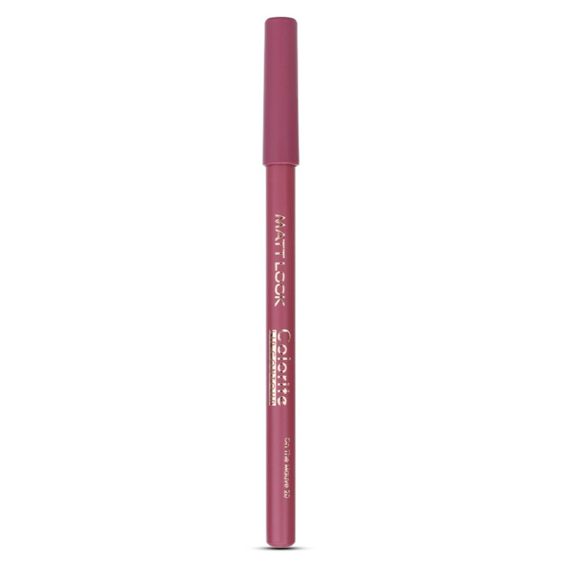 Matt Look Colorite Lip Contour Professional Matte Lip Color Pencil - On The Mauve 20 - Swadesiicart