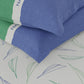 Nautica Noridge Green & Blue Floral Cotton 160 TC King Bedsheet With 2 Pillow Covers - Swadesiicart
