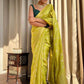 Kalini Floral Woven Design Zari Detailed Banarasi Saree | Swadesiicart