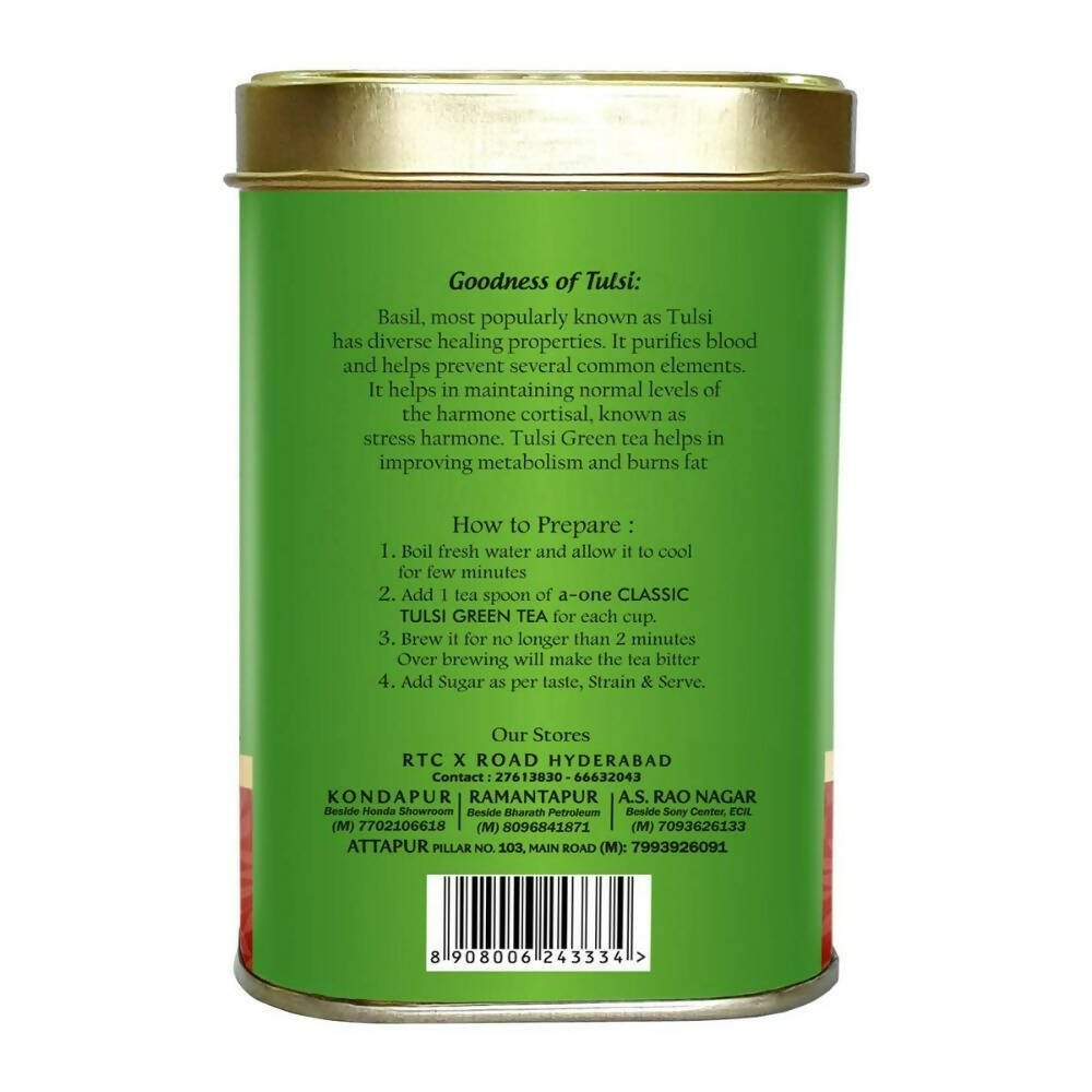 A-One Classic Premium Tulsi Green Tea - Swadesiicart