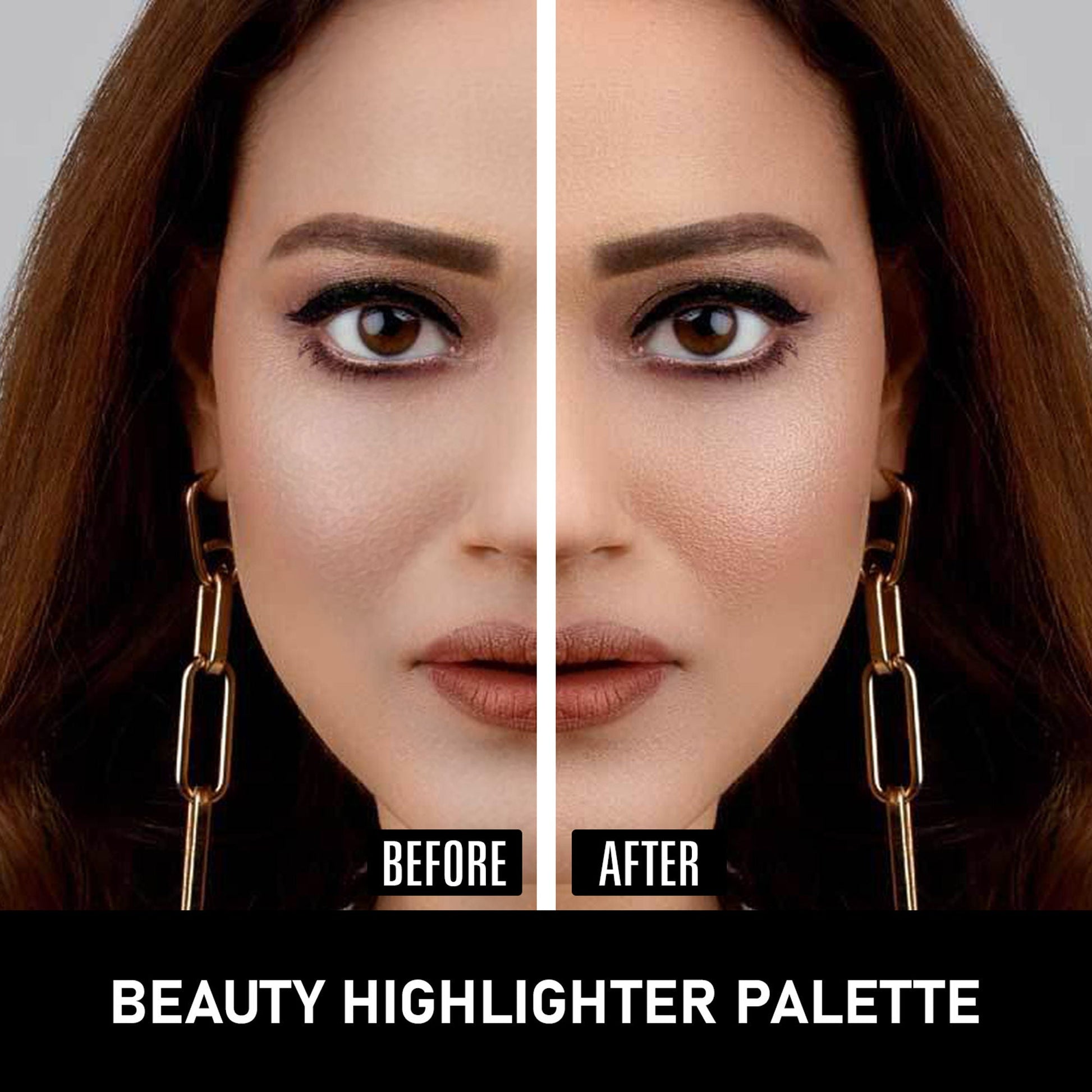 Matt Look Beauty Highlighter Palette - Sun and Sand - Swadesiicart