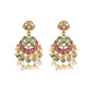 Nuyug 18K Gold Plated Estele Gold Tone Beaded Long Necklace Set | Swadesiicart