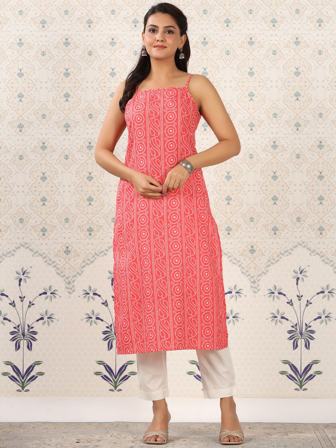 Ode by House of Pataudi Ethnic Motifs Printed Pure Cotton Kurta - Swadesiicart