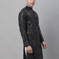 Sojanya Sequined Mandarin Collar Pure Cotton Kurta | Swadesiicart