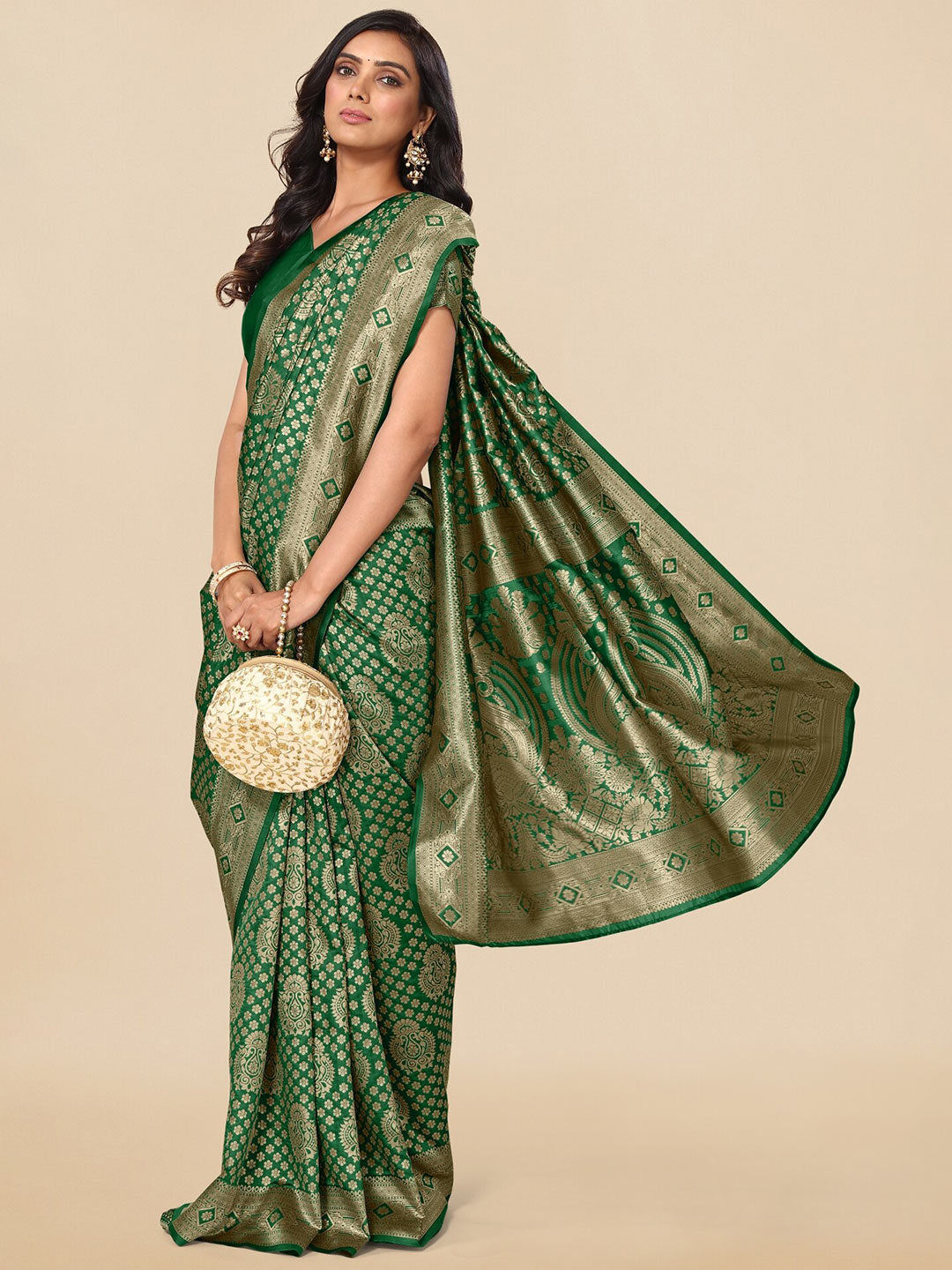 Kalini Woven Design Zari Banarasi Silk Saree | Swadesiicart