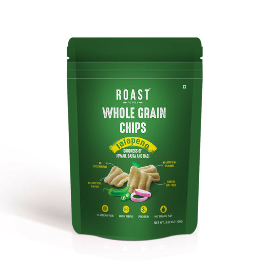 Roast Foods Whole Grain Chips Jalapeno | Swadesiicart