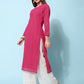 Kalini Ethnic Motifs Embroidered Chikankari Georgette Kurta | Swadesiicart
