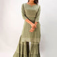 Kalini Women Green Kurta with Sharara | Swadesiicart