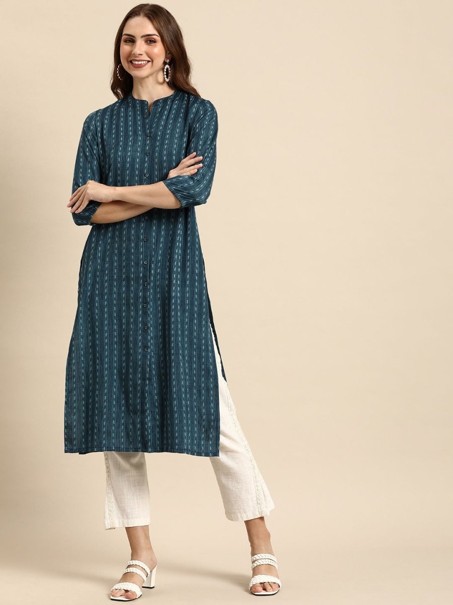 Anouk Striped Kurta - Swadesiicart
