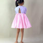 ArthLife Lavender Pink Permaid Party Wear Dress