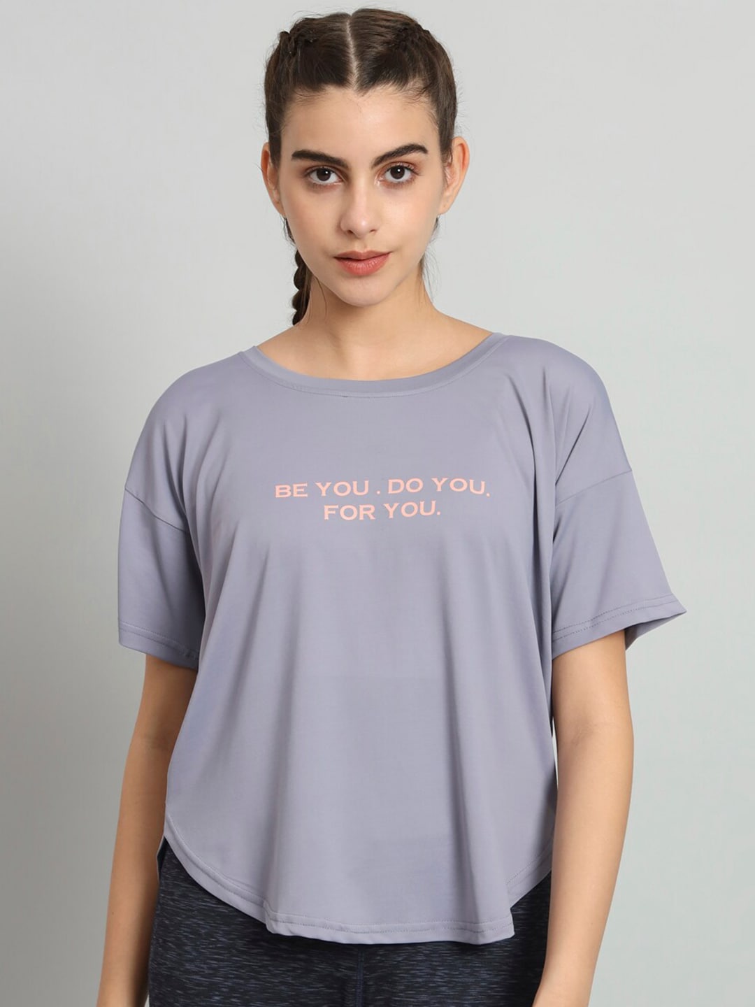 MKH Typography Printed Drop-Shoulder Sleeves Dri-FIT T-shirt - Swadesiicart