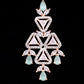 Saraf RS Jewellery Rose Gold-Polished White & Sea Green AD-Studded Handcrafted Jewellery Set - Swadesiicart