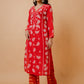 HOUSE OF KARI Ethnic Motifs Chikankari Silk Kurta | Swadesiicart