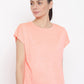 MKH Women Orange Dri-FIT Sports T-shirt - Swadesiicart