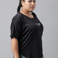 MKH Typography Printed Plus Size Drop Shoulder Sleeves Relaxed Fit Dri-FIT Sports T-shirt - Swadesiicart
