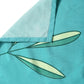 Home Sizzler Turquoise Blue & White Floral 144 TC Polyester 1 Queen Bedsheet with 2 Pillow Covers - Swadesiicart