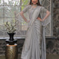 Tikhi Imli Embellished Border Sequinned Saree With Cape | Swadesiicart