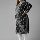 ADA Women Plus Size Black Floral Embroidered Chikankari Kurta | Swadesiicart