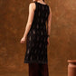 Anouk Black Ethnic Motifs Printed Sleeveless Straight Kurta - Swadesiicart