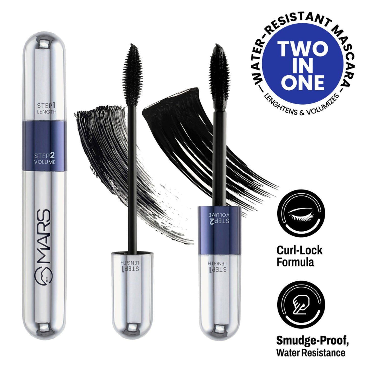 MARS Cosmetics Double Trouble Mascara - Swadesiicart